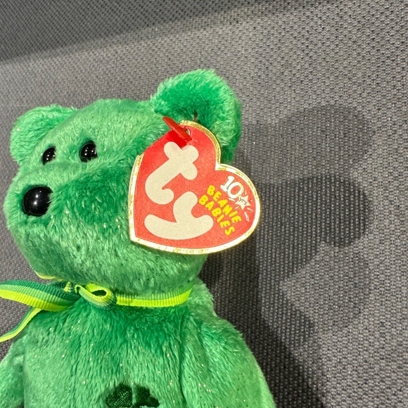 Ty Beanie Babies Dublin Bear Green Collectible NWT NEW 2002 vintage clover - Picture 4 of 16